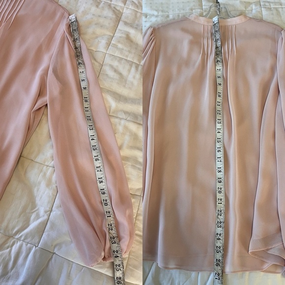 Forever New Danielle Pintuck Detail Blouse 10 Rose Smoke - Picture 9 of 13